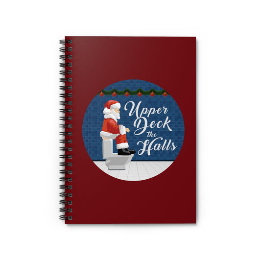 Upper Deck The Halls - Spiral Notebook