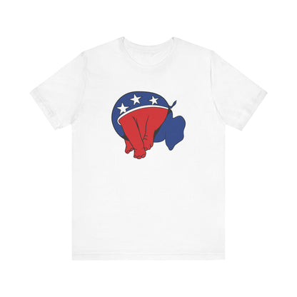 Republican Elephant (Head Up Its Ass) - Men's T-Shirt