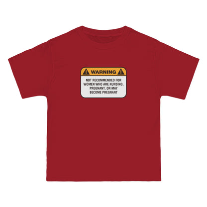 Warning: Not Recommended For Women Who Are Nursing - Men's Heavyweight T-Shirt