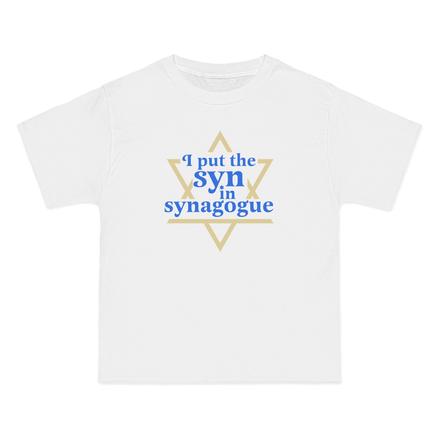 I Put The Syn In Synagogue - Men's Heavyweight T-Shirt