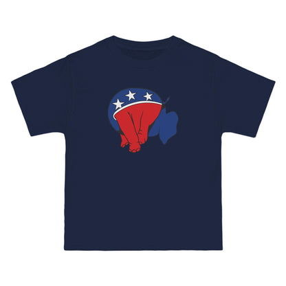 Republican Elephant (Head Up Its Ass) - Men's Heavyweight T-Shirt