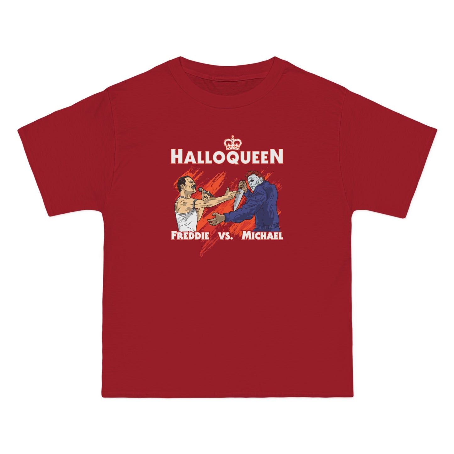 Halloqueen - Freddie Vs Michael - Men's Heavyweight T-Shirt