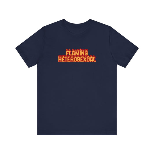 Flaming Heterosexual - Men's T-Shirt