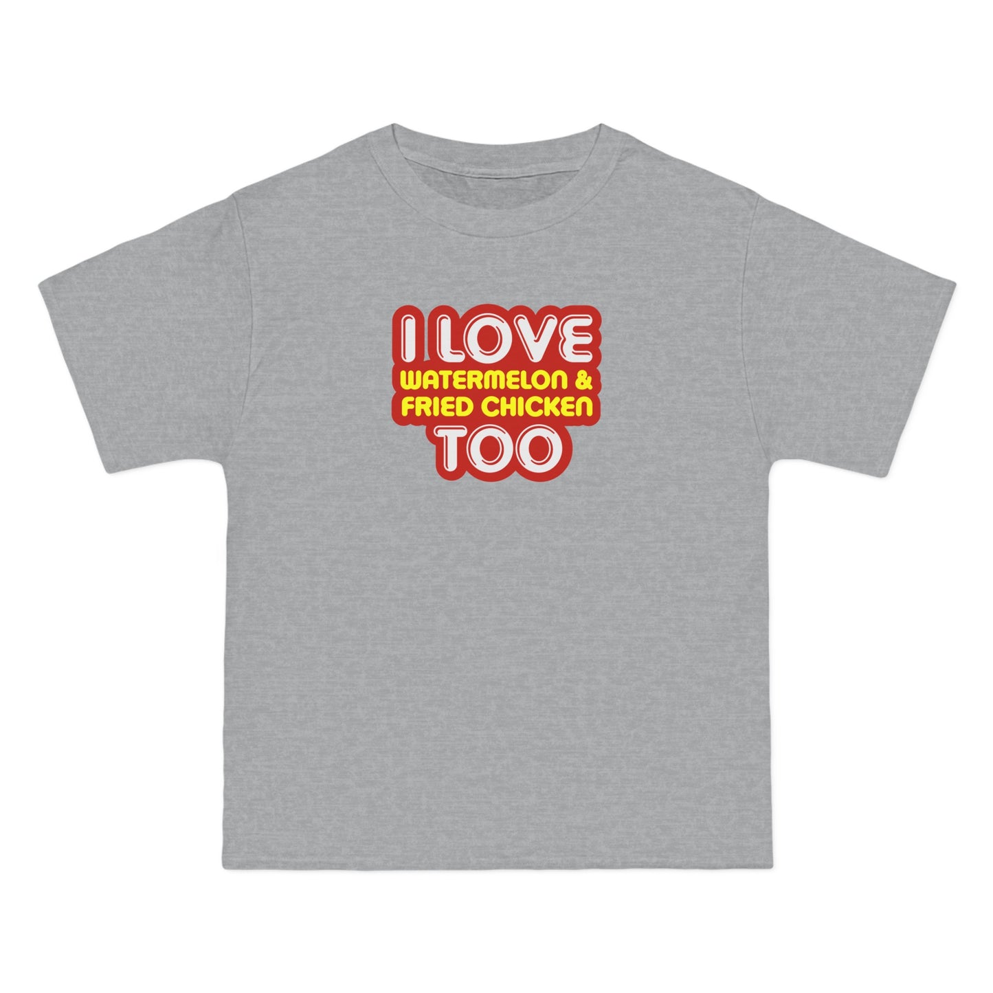 I Love Watermelon & Fried Chicken Too - Men's Heavyweight T-Shirt