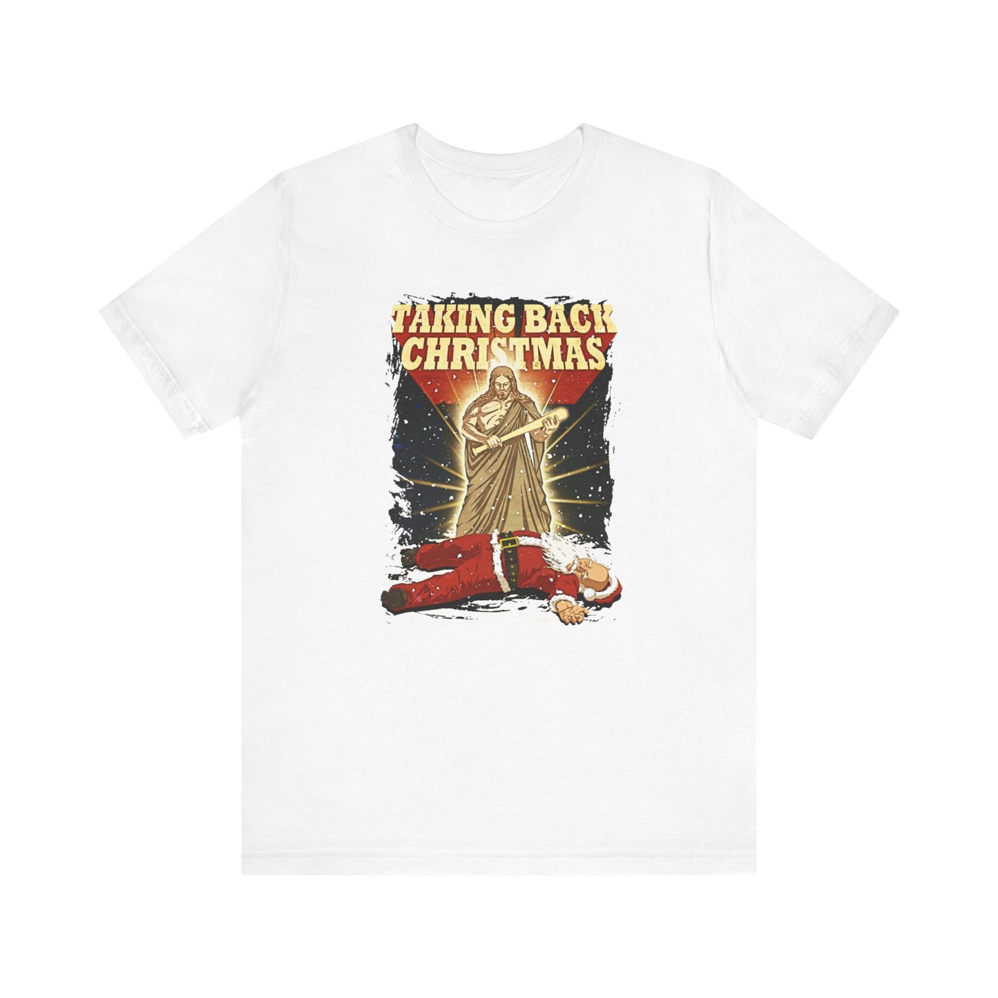 Taking Back Christmas (Jesus Vs. Santa - Men's T-Shirt