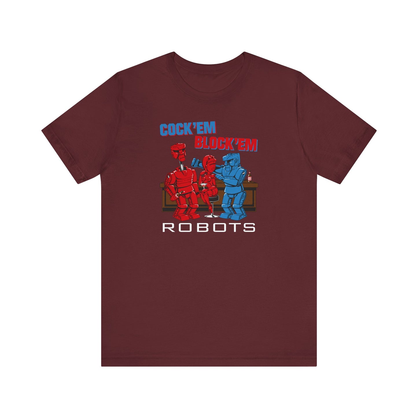 Cock'Em Block'Em Robots - Men's T-Shirt