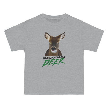 Marijuana Deer - Men's Heavyweight T-Shirt