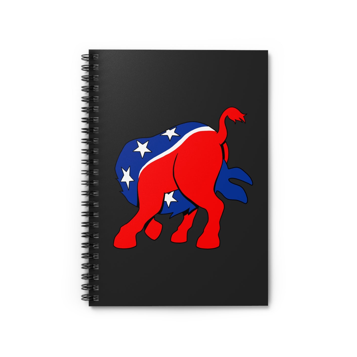 Democratic Donkey (Head Up Its Ass) - Spiral Notebook