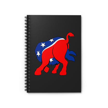 Democratic Donkey (Head Up Its Ass) - Spiral Notebook