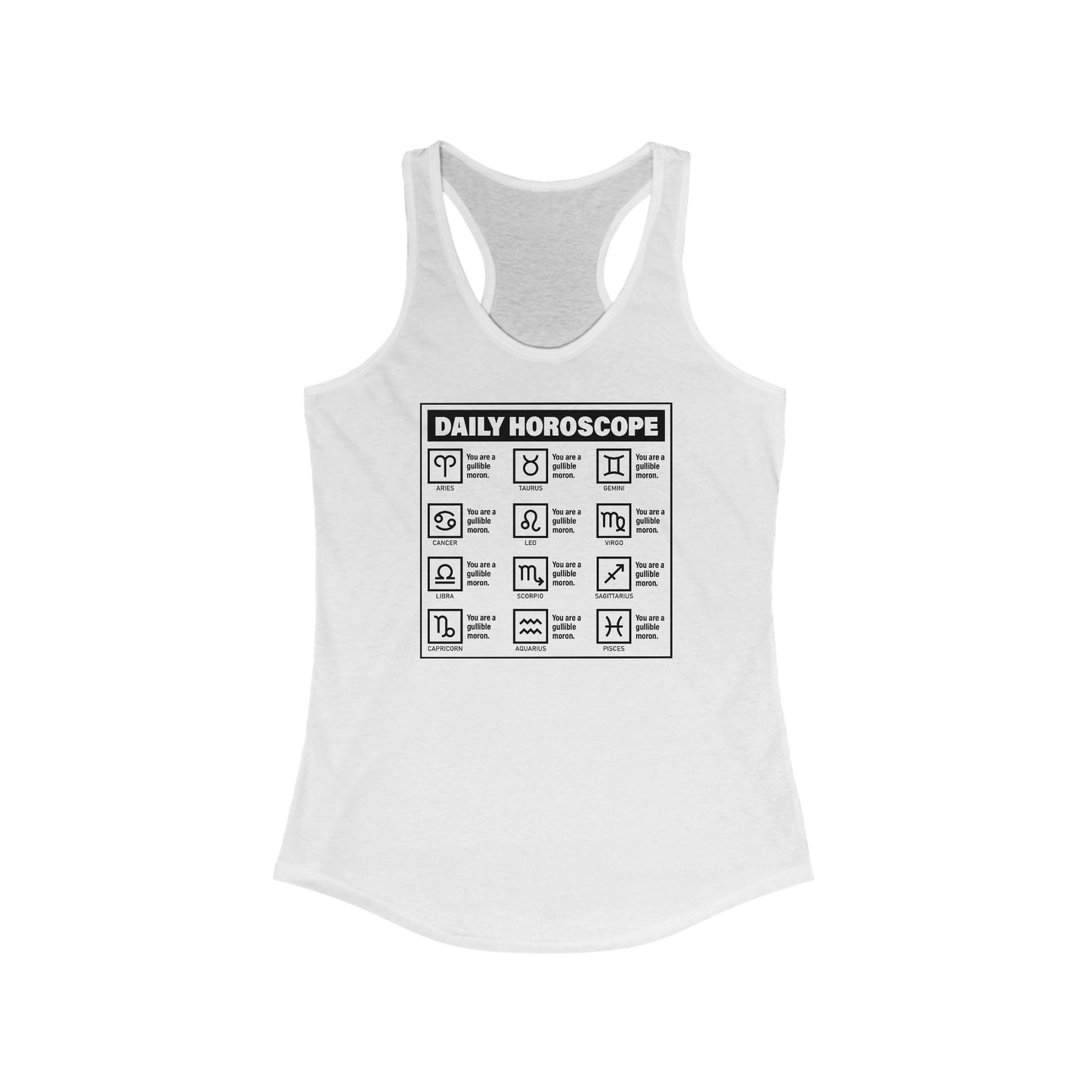 Daily Horoscope - Women's Racerback Tank