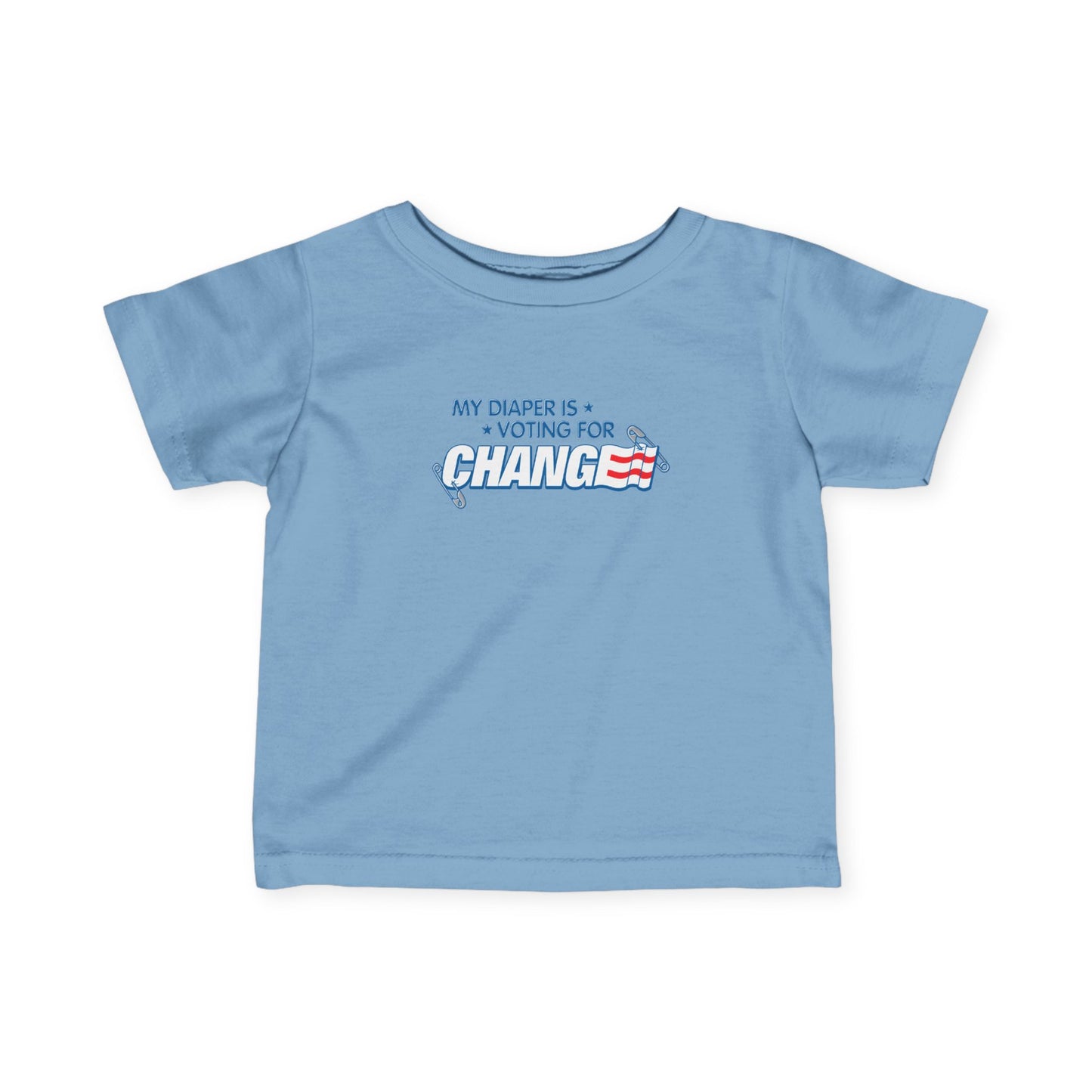 My Diaper Is Voting For Change - Baby T-Shirt