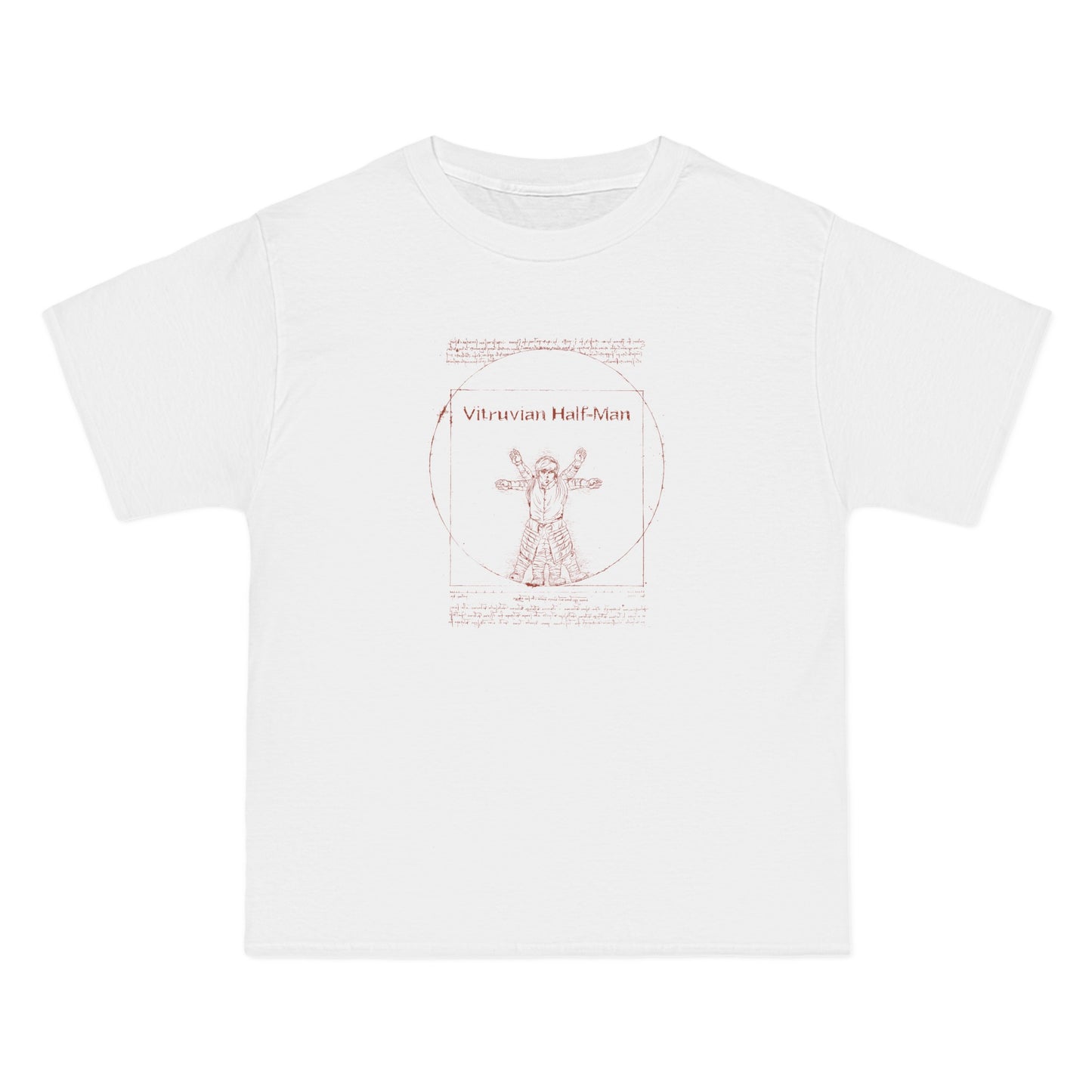 Vitruvian Half-Man - Men's Heavyweight T-Shirt