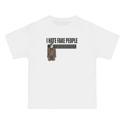 I Hate Fake People - Men's Heavyweight T-Shirt