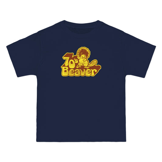 70's Beaver  - Men's Heavyweight T-Shirt