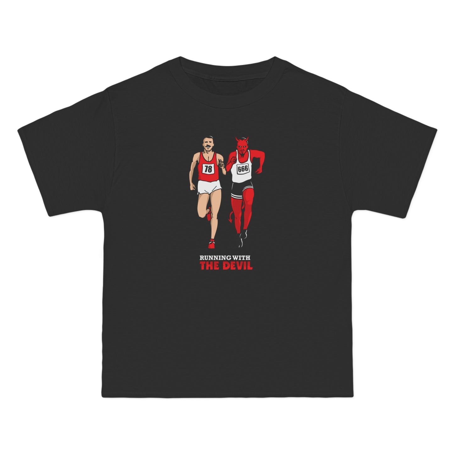 Running With The Devil - Men's Heavyweight T-Shirt