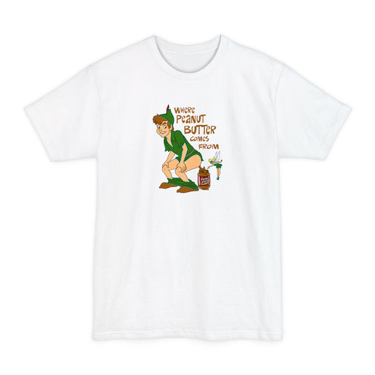 Where Peanut Butter Comes From - Men's Tall T-Shirt