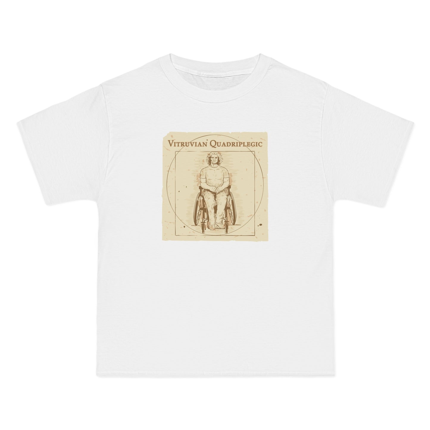 Vitruvian Quadriplegic - Men's Heavyweight T-Shirt