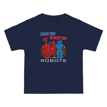 Cock'Em Block'Em Robots - Men's Heavyweight T-Shirt