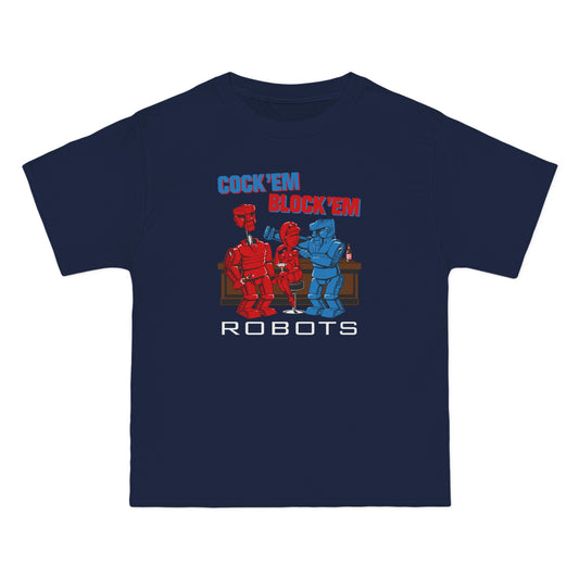 Cock'Em Block'Em Robots - Men's Heavyweight T-Shirt