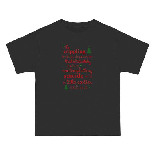 The Crippling Holiday Depression - Men's Heavyweight T-Shirt