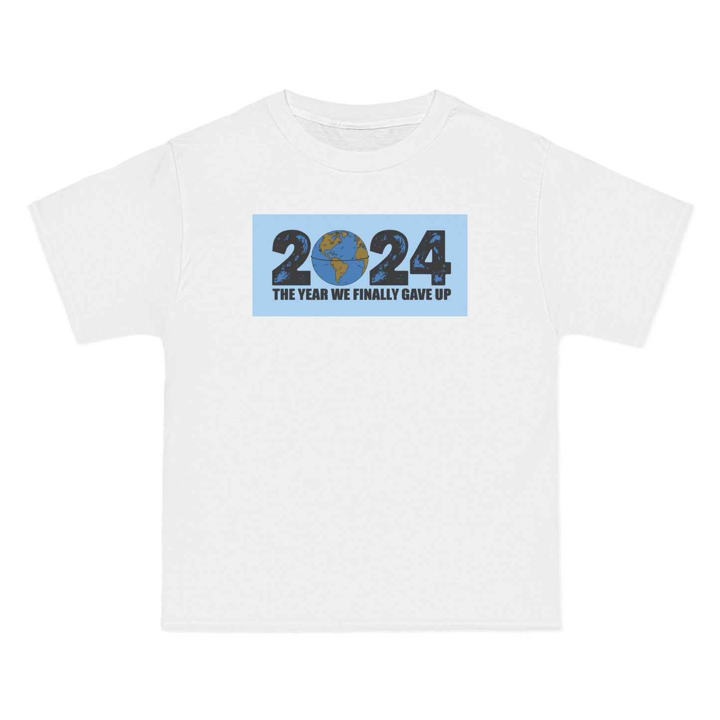 2024 - The Year We Finally Gave Up - Men's Heavyweight T-Shirt