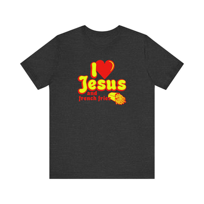 I Heart Jesus (And French Fries) - Men's T-Shirt