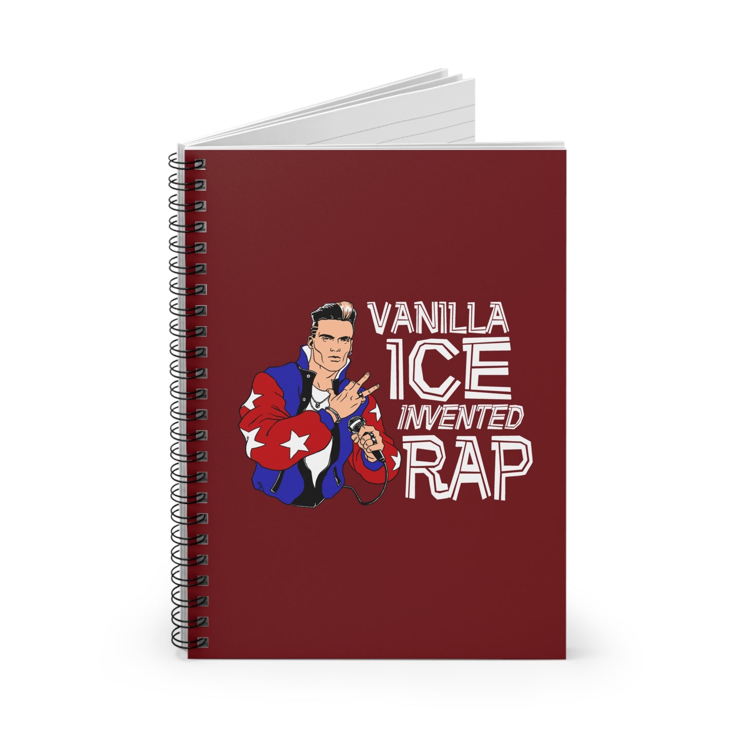 Vanilla Ice Invented Rap - Spiral Notebook