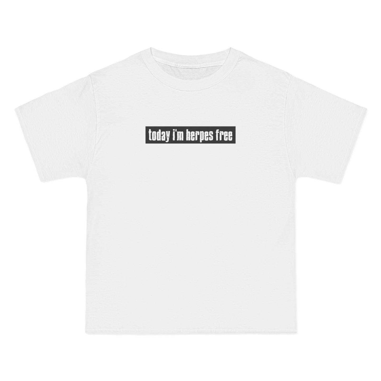 Today I'm Herpes Free - Men's Heavyweight T-Shirt