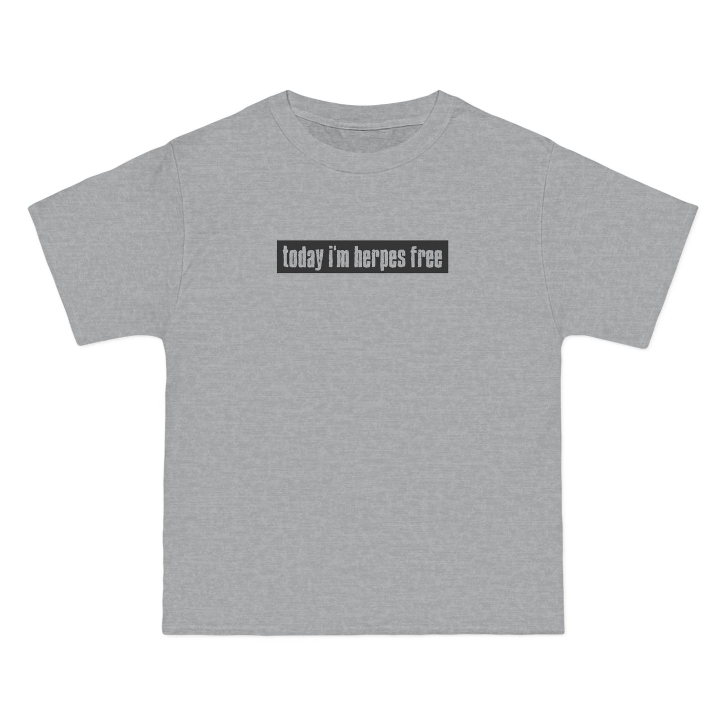 Today I'm Herpes Free - Men's Heavyweight T-Shirt