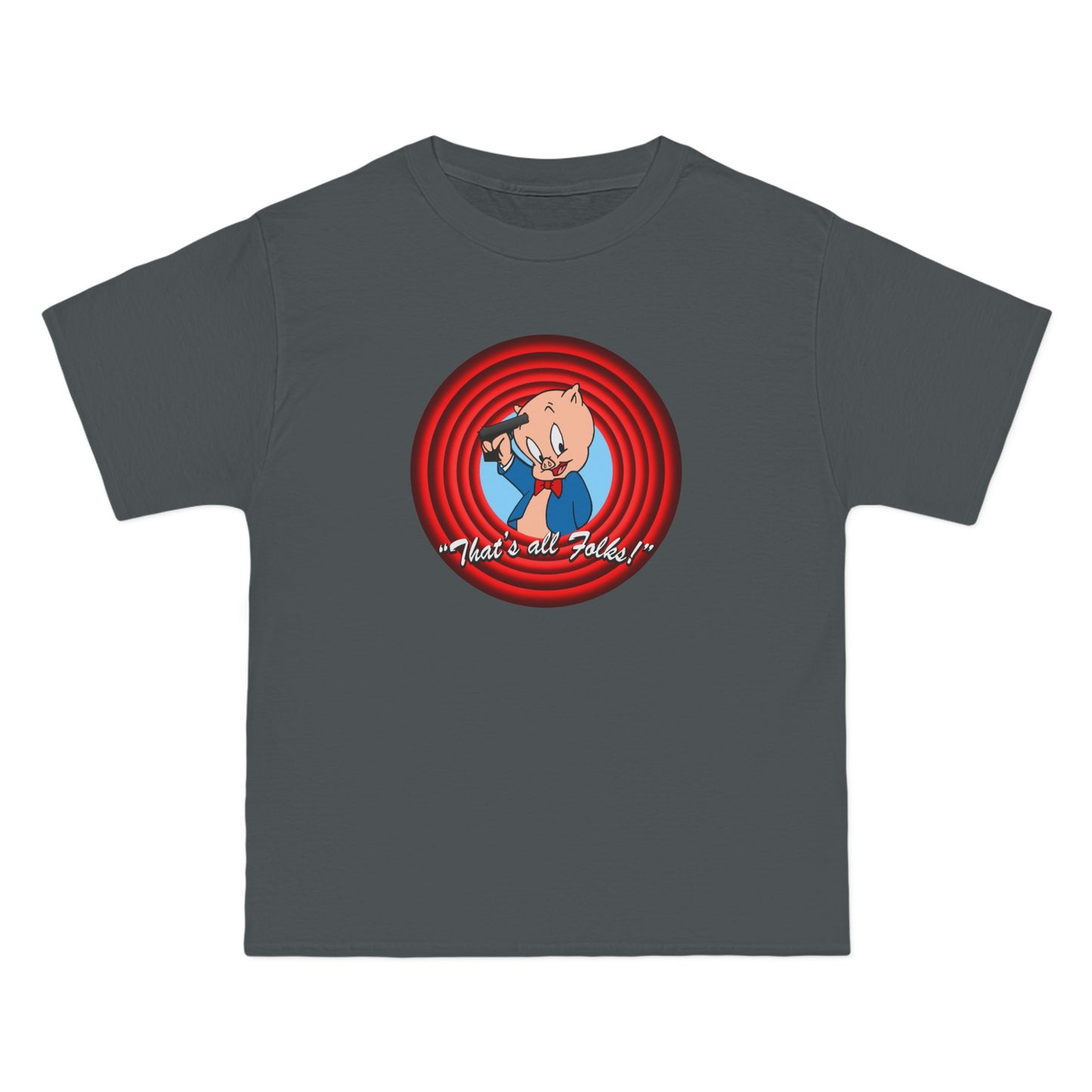 That's All Folks (Porky Pig) - Men's Heavyweight T-Shirt