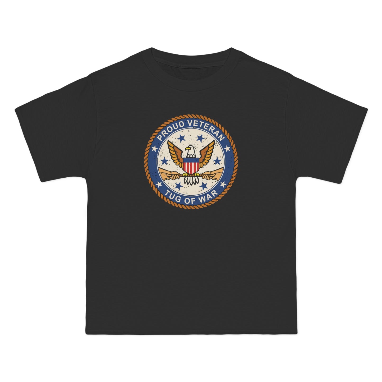 Proud Veteran (Tug Of War) - Men's Heavyweight T-Shirt