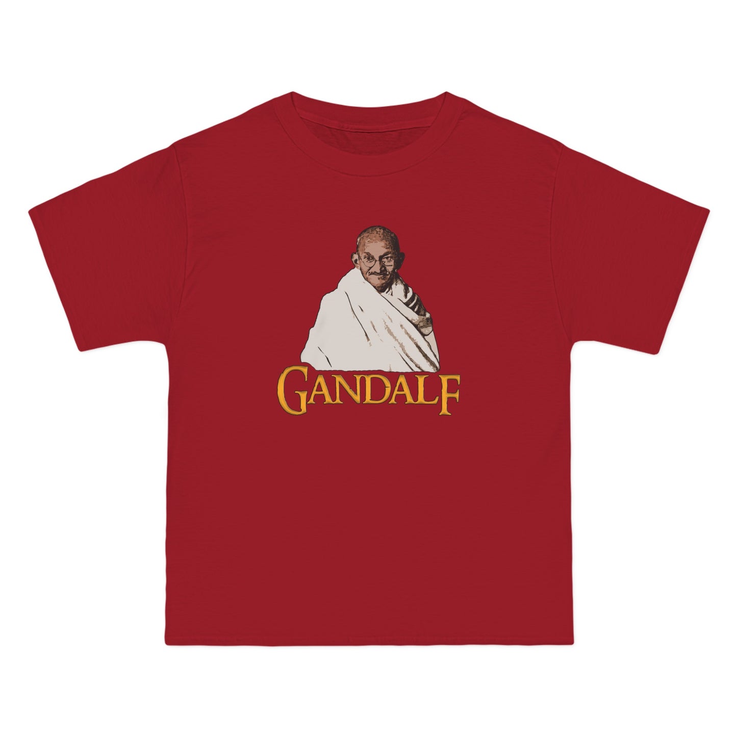 Gandalf (Gandhi) Parody - Men's Heavyweight T-Shirt