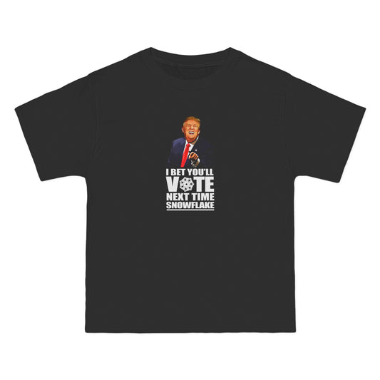 I Bet You'll Vote Next Time Snowflake (Donald Trump) - Men's Heavyweight T-Shirt