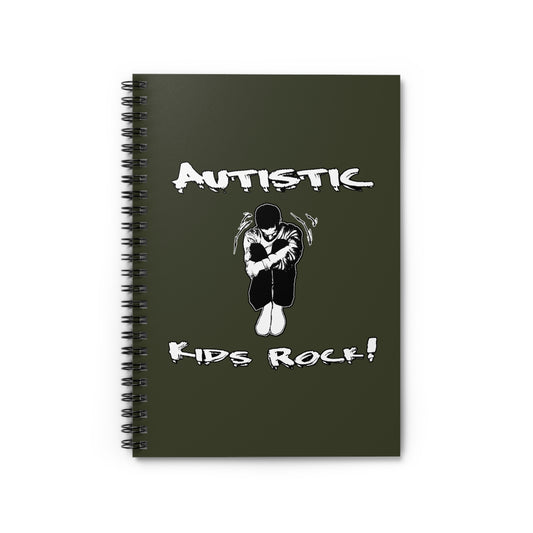 Autistic Kids Rock - Spiral Notebook