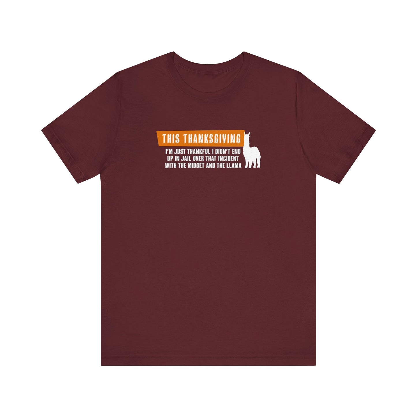 Thanksgiving Llama - Men's T-Shirt