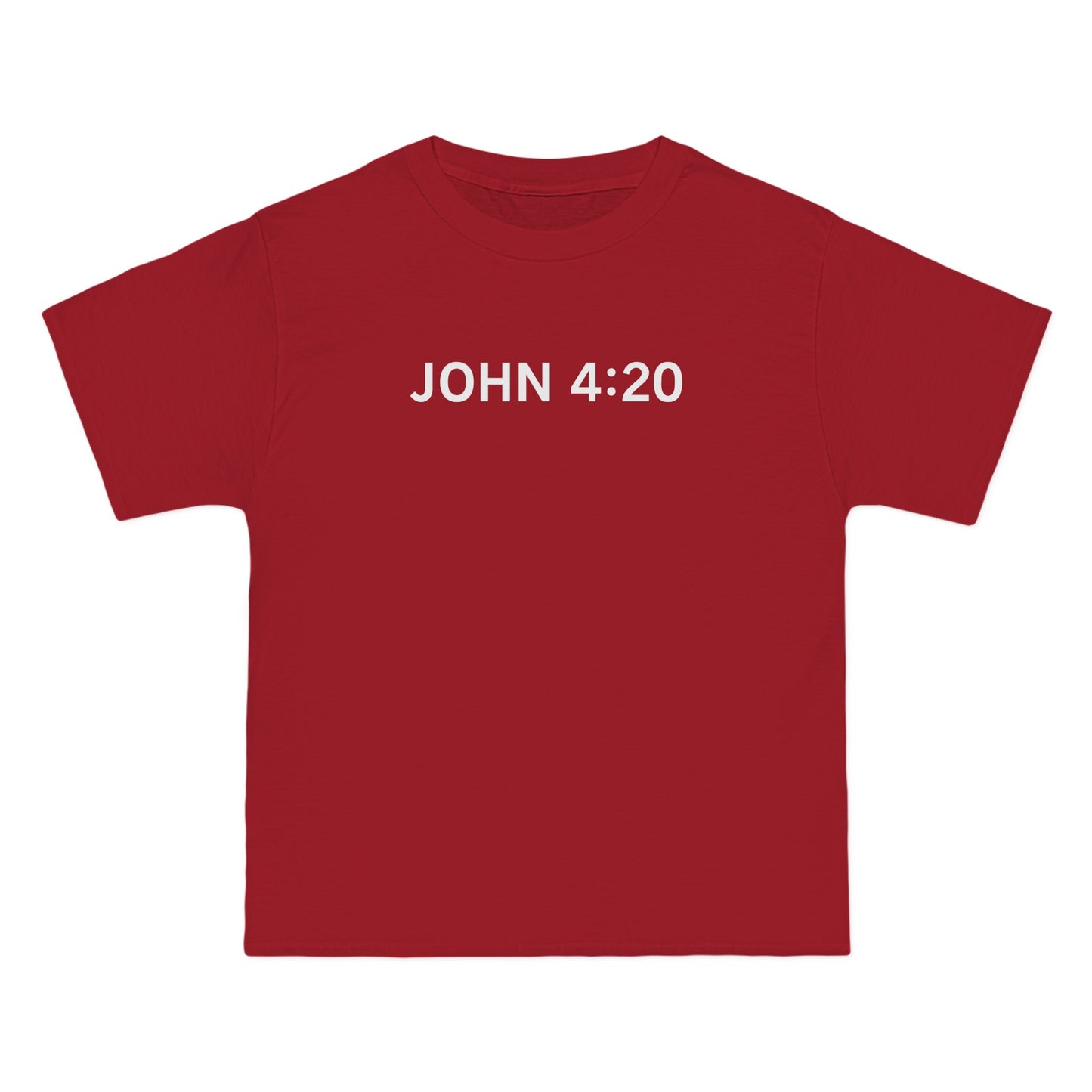 John 4:20 - Men's Heavyweight T-Shirt