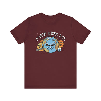 Earth Kicks Ass - Men's T-Shirt