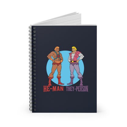 He-Man They-Person - Spiral Notebook