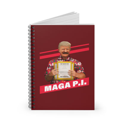 Maga P.I. (Donald Trump) - Spiral Notebook