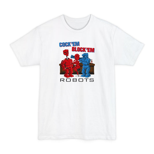 Cock'Em Block'Em Robots - Men's Tall T-Shirt