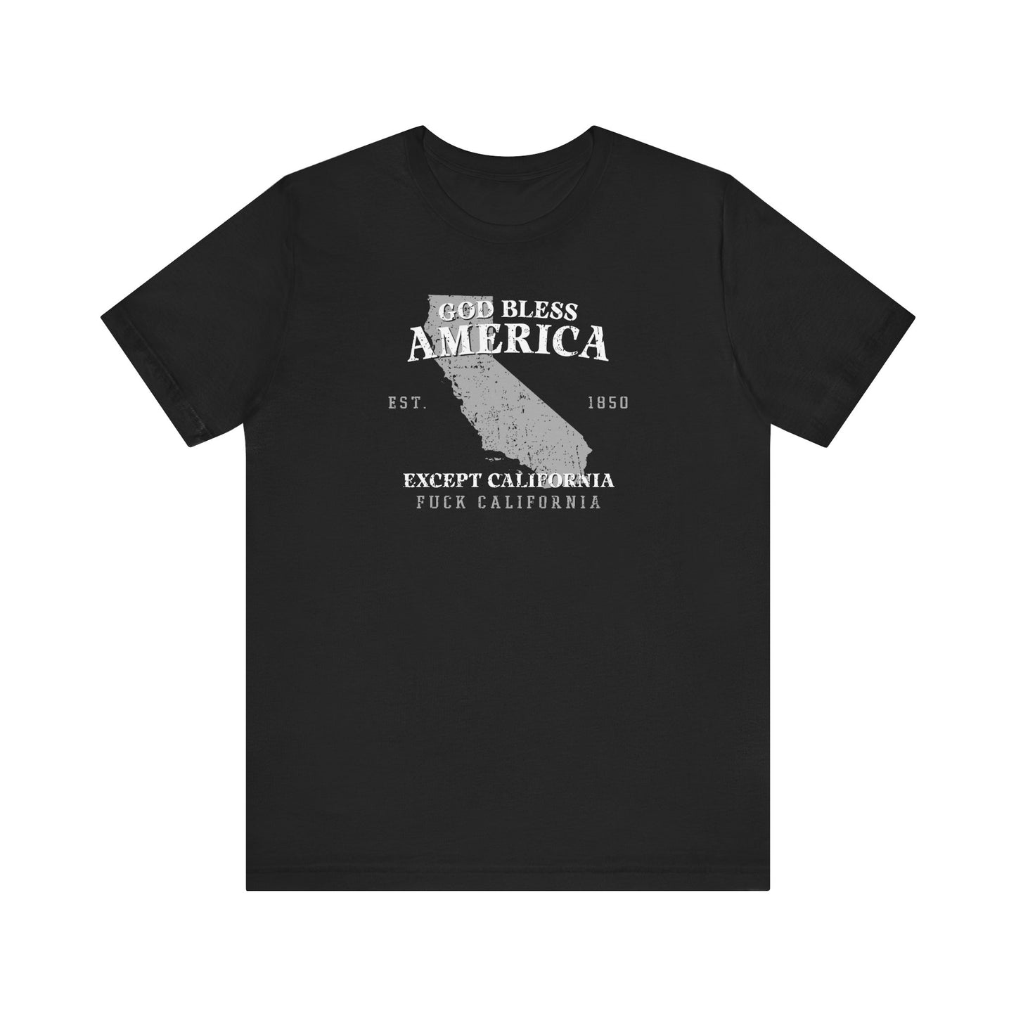 God Bless American Except (State) - Men's T-Shirt