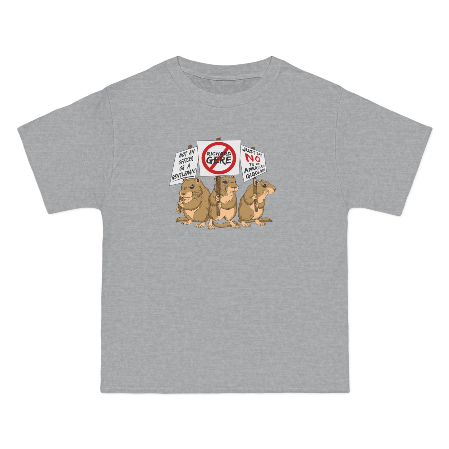 Gerbil Protest (Richard Gere) - Men's Heavyweight T-Shirt