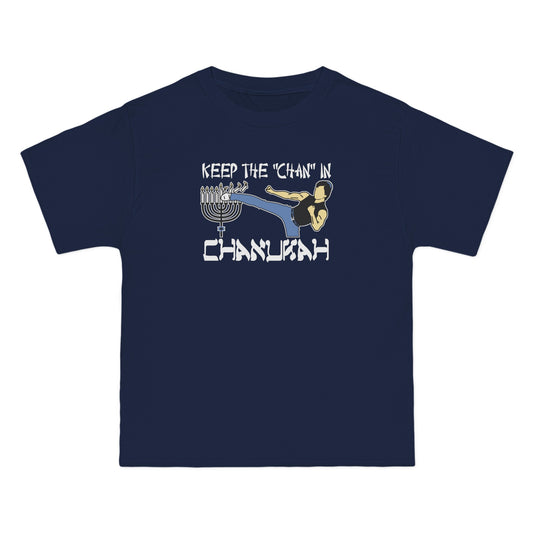 Keep The Chan In Chanukah - Men's Heavyweight T-Shirt