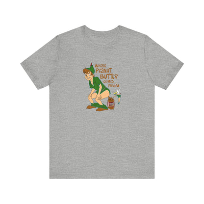 Where Peanut Butter Comes From - Men's T-Shirt