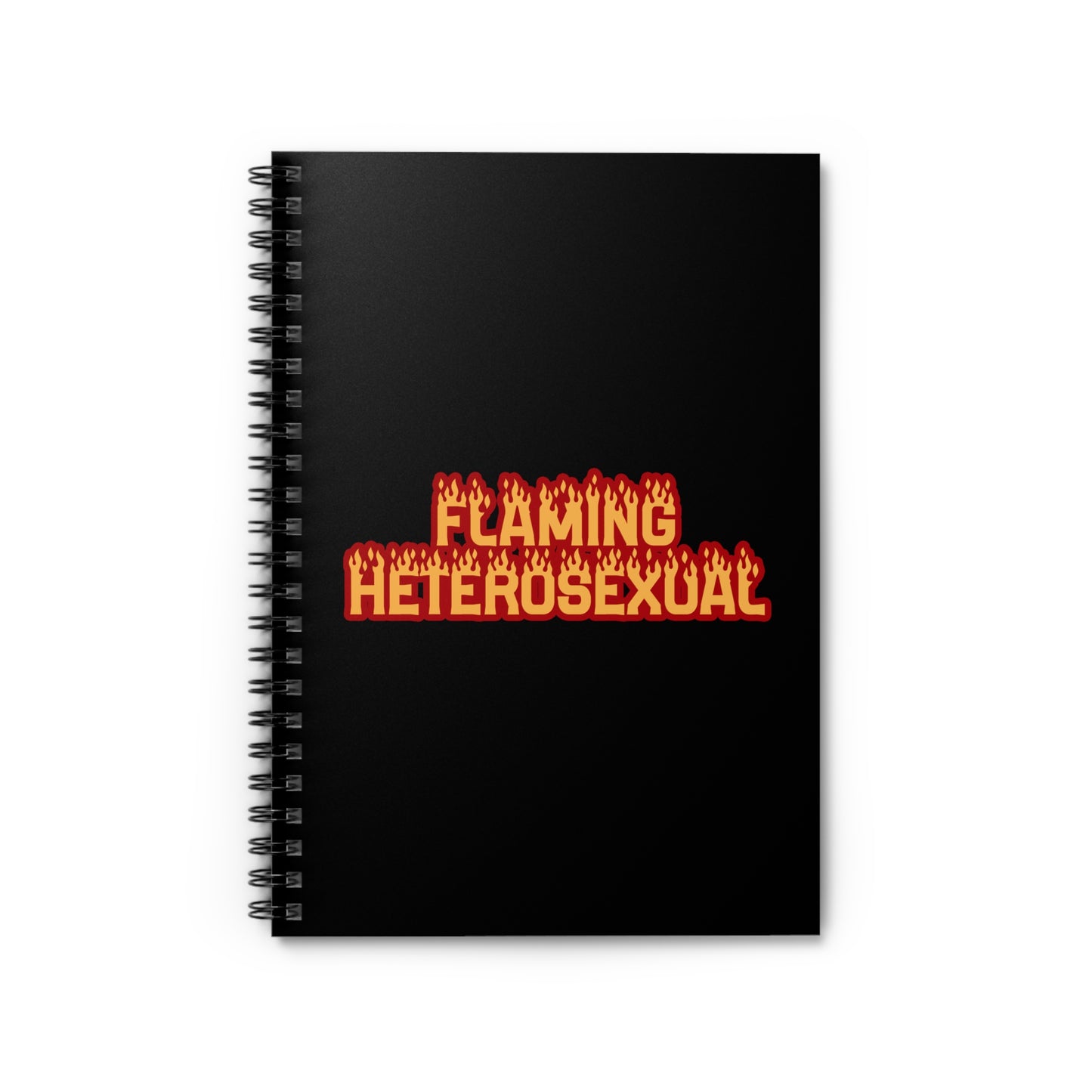 Flaming Heterosexual - Spiral Notebook