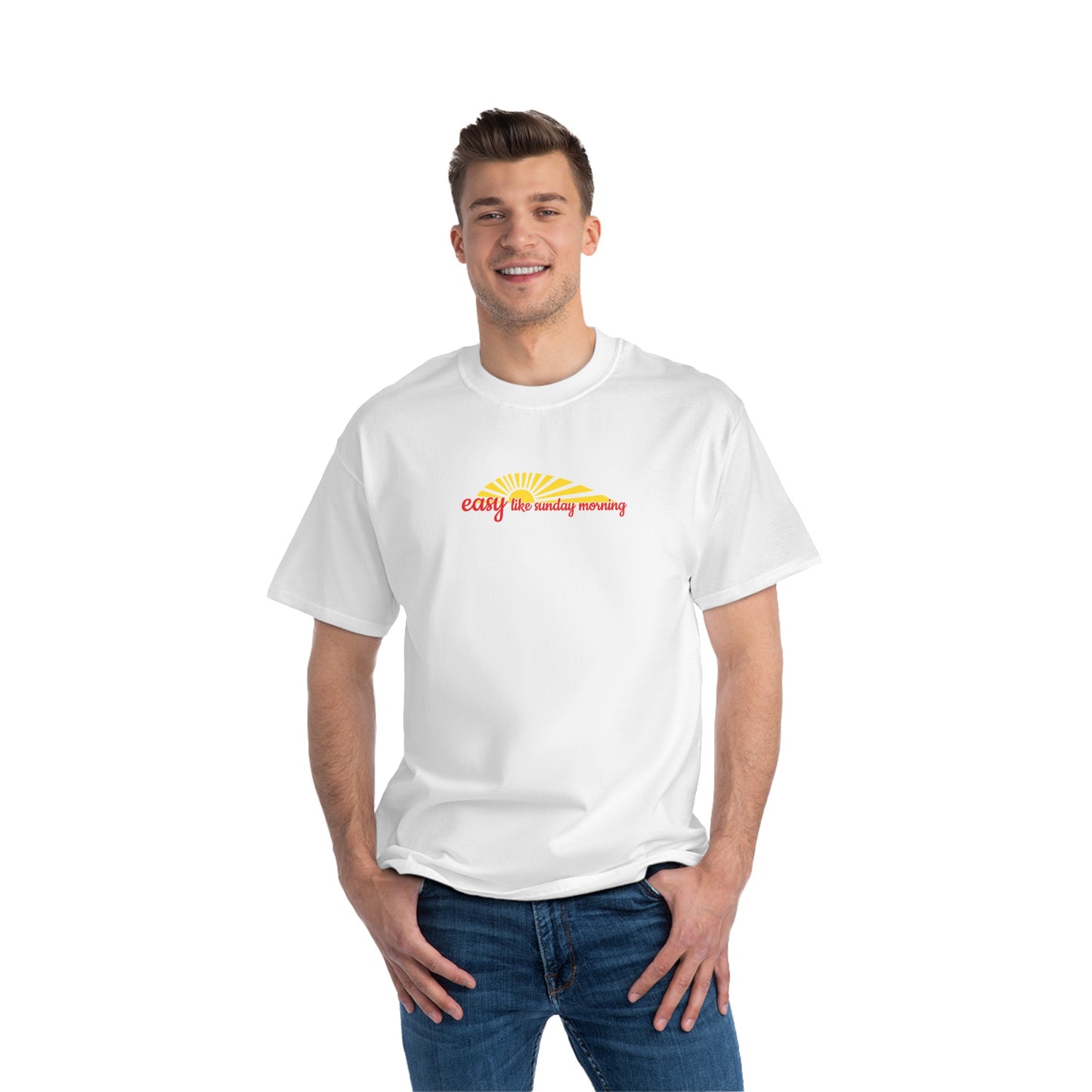 Easy Like Sunday Morning - Men's Heavyweight T-Shirt