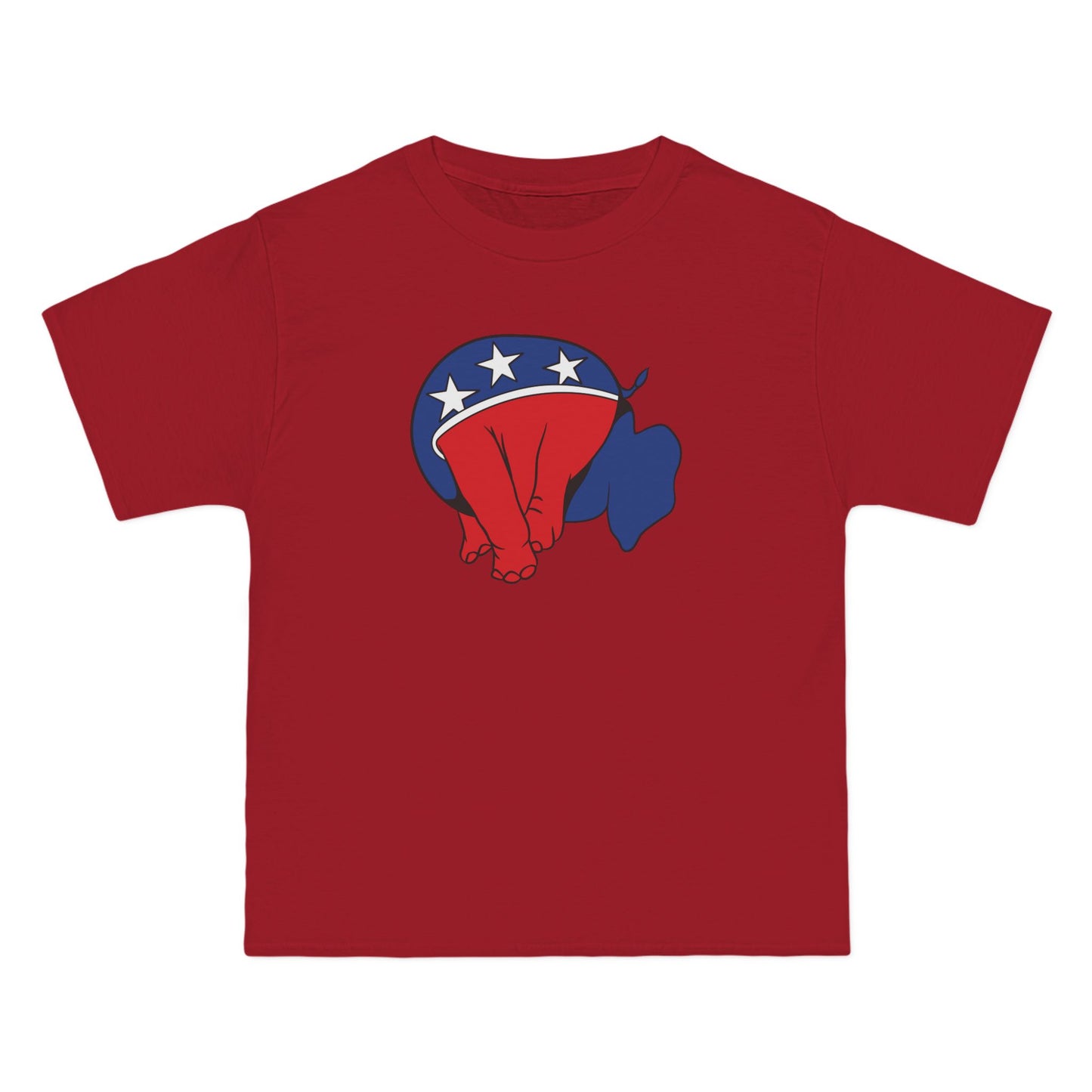 Republican Elephant (Head Up Its Ass) - Men's Heavyweight T-Shirt