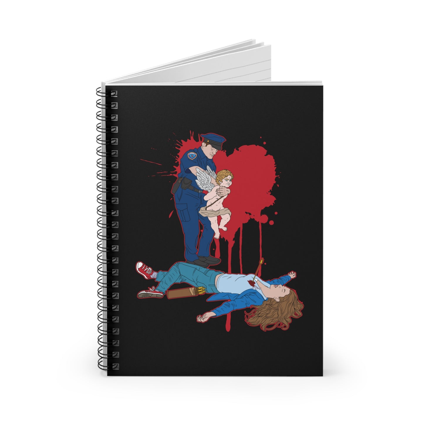 Death By Cupid - Spiral Notebook