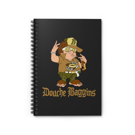 Douche Baggins - Spiral Notebook