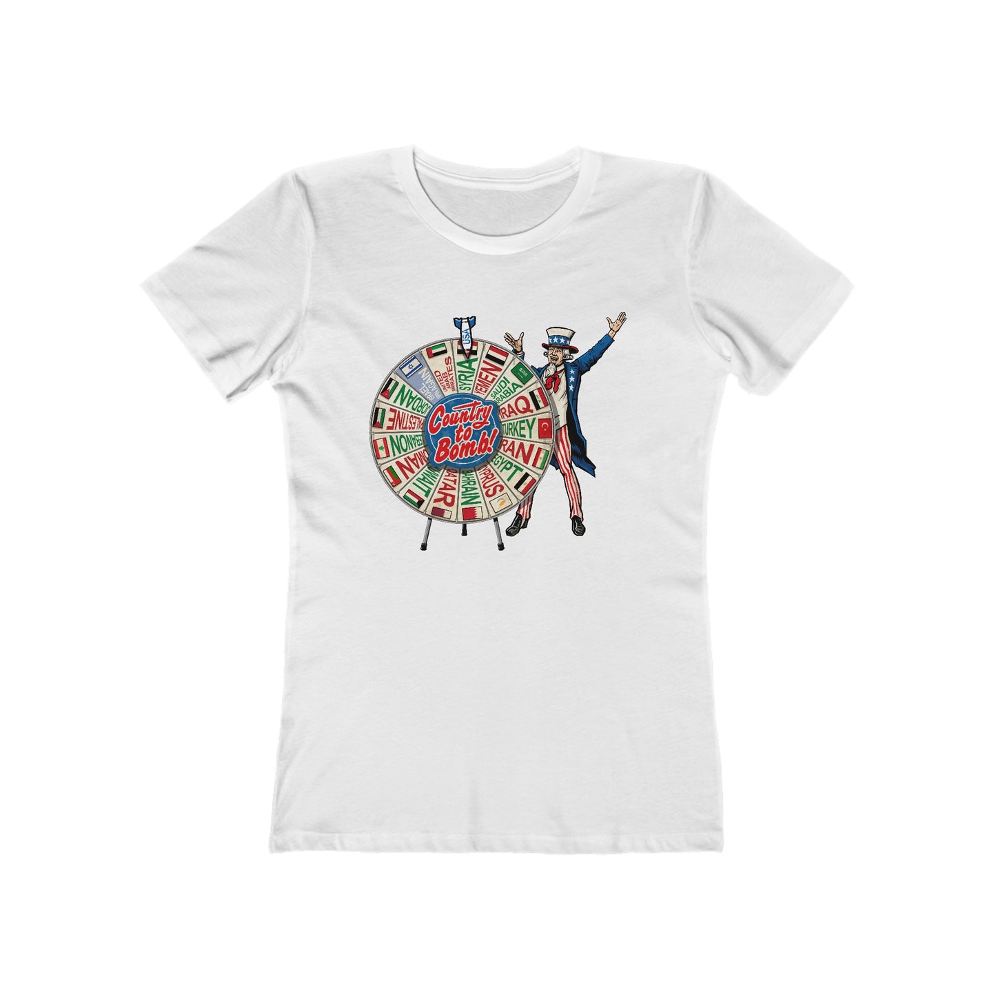 Middle East Country To Bomb Wheel (Syria) - Women's T-Shirt